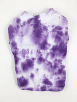 Swagadelic Purple Tie Dye Tee - Product back view. The hand tie-dyed tee with Purple