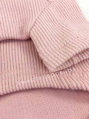 Pink Bunny Hoodie - Close Up of Sleeve View. Pink Bunny Hoodie with Pom Pom Tail