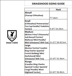 Leopard Swagsnood - Swagsnood Sizing Guide