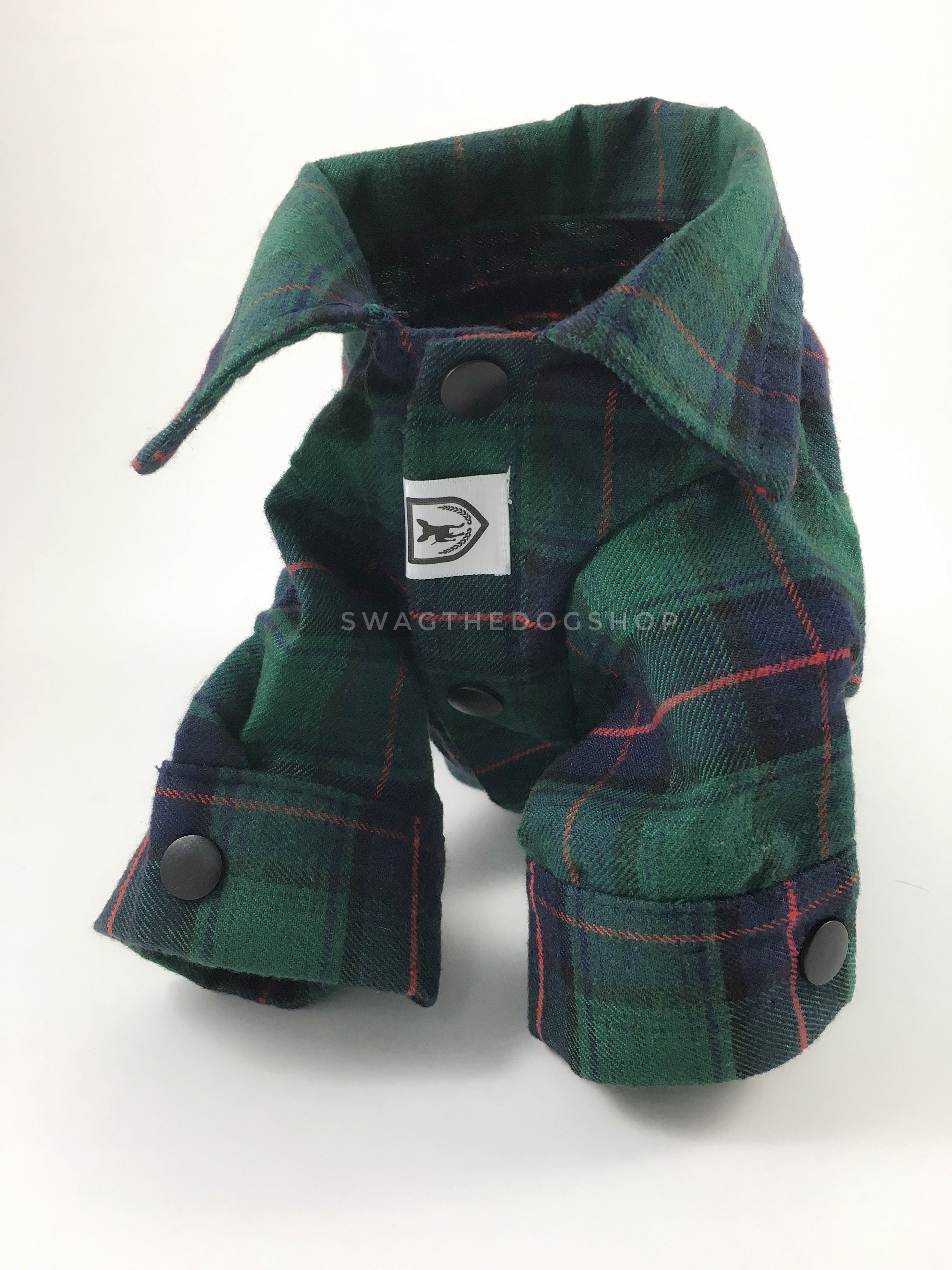 True North Green Plaid Shirt - Product Upright Front View. Green Plaid Shirt